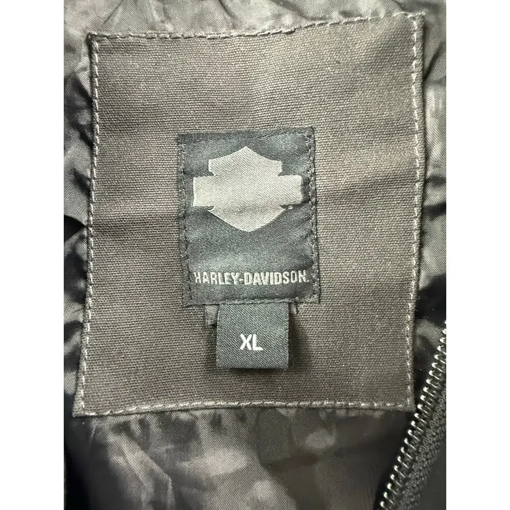 Harley-Davidson® Men's XL Crawford Cargo Jacket Coat, Grey Canvas. 98570-16VM
